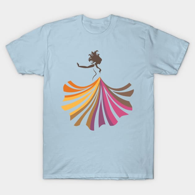 Belly Dancer T-Shirt by Mako Design 